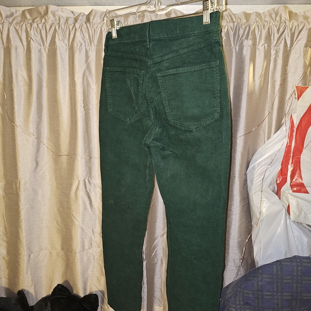 Petite High Rise Cigarette Cords with Secret Smoothing Pockets - Picture 6 of 8